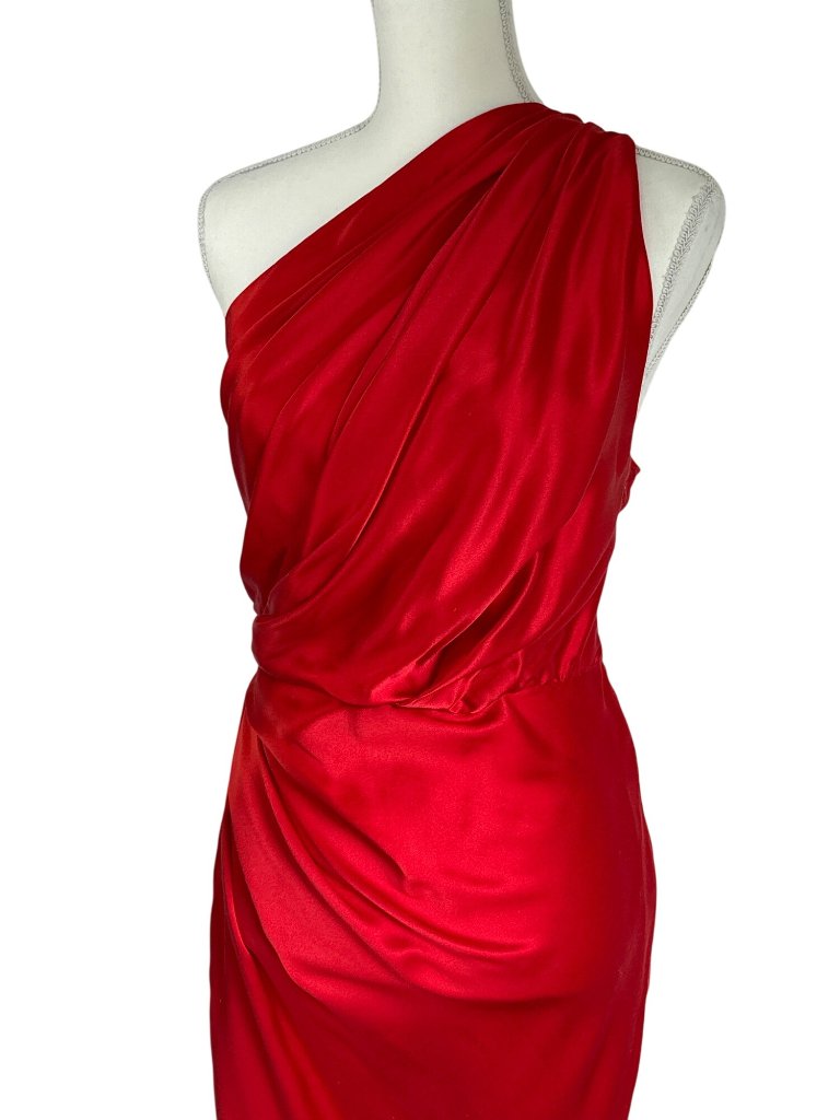 The Sei For Fwrd Womens Drape Gown In Scarlet 10 New Long Maxi Dress — image 6 of 8